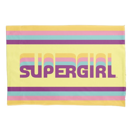 Supergirl Retro Colorshift Graphic Kissenbezug (Vorderseite)