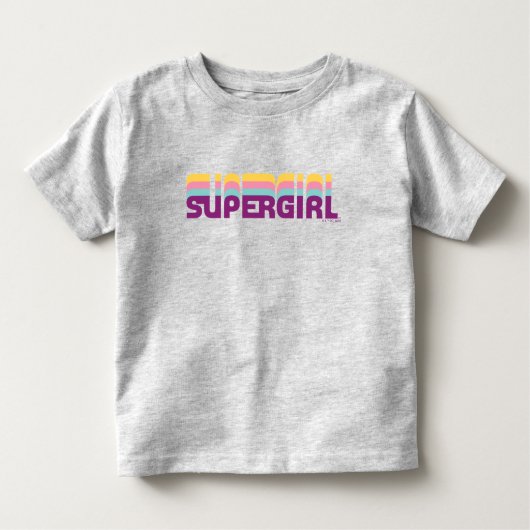 Supergirl Retro Colorshift Graphic Kleinkind T-shirt (Vorderseite)