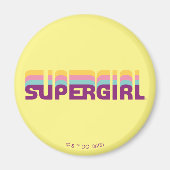 Supergirl Retro Colorshift Graphic Magnet (Vorne)