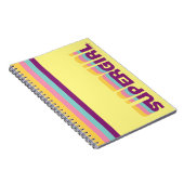 Supergirl Retro Colorshift Graphic Notizblock (Rechte Seite)