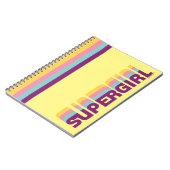 Supergirl Retro Colorshift Graphic Notizblock (Linke Seite)