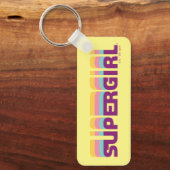 Supergirl Retro Colorshift Graphic Schlüsselanhänger (Vorderseite)