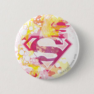 Supergirl Retro Logo Button