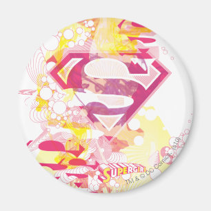 Supergirl Retro Logo Magnet