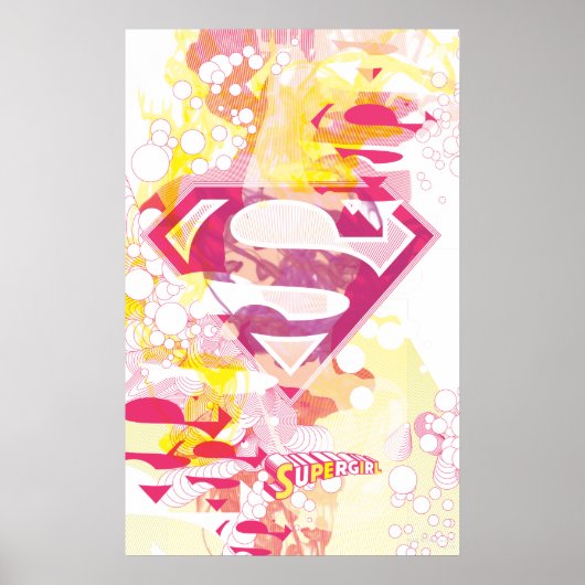 Supergirl Retro Logo Poster (Vorne)