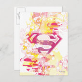 Supergirl Retro Logo Postkarte (Vorne/Hinten)