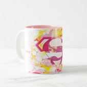 Supergirl Retro Logo Zweifarbige Tasse (Vorderseite Links)