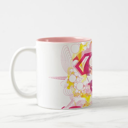 Supergirl Retro Logo Zweifarbige Tasse (Links)