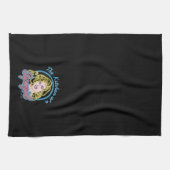 Supergirl Retro Neon Lights Graphic Geschirrtuch (Horizontal)