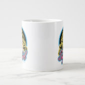 Supergirl Retro Neon Lights Graphic Jumbo-Tasse (Vorderseite)