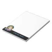 Supergirl Retro Neon Lights Graphic Notizblock (Rotiert)