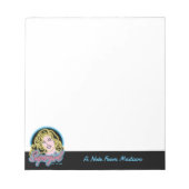 Supergirl Retro Neon Lights Graphic Notizblock (Vorderseite)