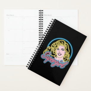 Supergirl Retro Neon Lights Graphic Planer