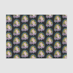 Supergirl Retro Neon Lights Graphic Seidenpapier