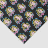 Supergirl Retro Neon Lights Graphic Seidenpapier (Ausschnitt)