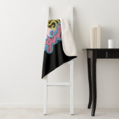 Supergirl Retro Neon Lights Graphic Sherpadecke (Beispiel)