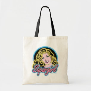 Supergirl Retro Neon Lights Graphic Tragetasche