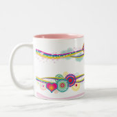 Supergirl Retro Rainbow Zweifarbige Tasse (Links)
