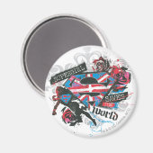 Supergirl Rette die Welt Magnet (Vorderseite/Rückseite)