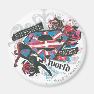 Supergirl Rette die Welt Magnet