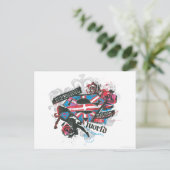 Supergirl Rette die Welt Postkarte (Stehend Vorderseite)