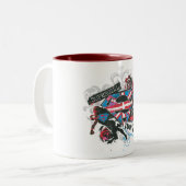 Supergirl Rette die Welt Zweifarbige Tasse (Vorderseite Links)