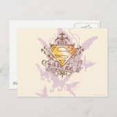 Supergirl Rettete mich Postkarte (Vorne/Hinten)