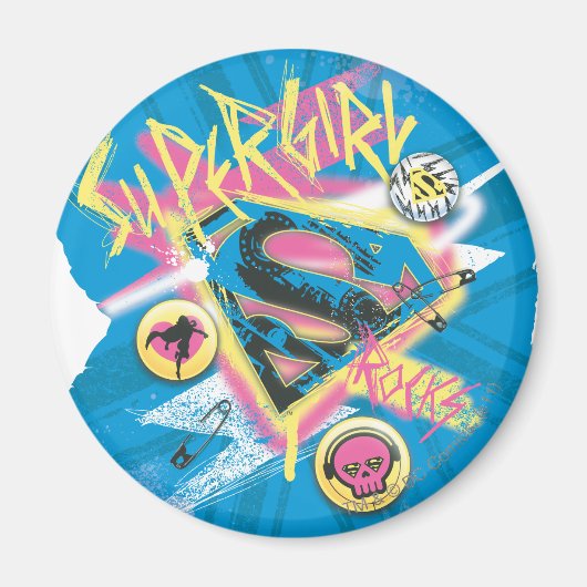 Supergirl Rocks Magnet (Vorne)