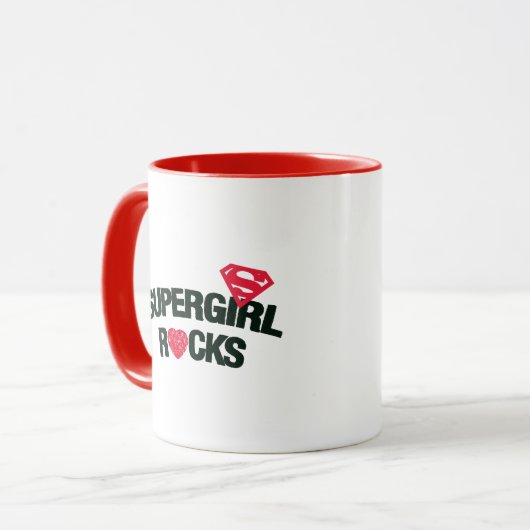 Supergirl Rocks Tasse (Vorderseite Links)