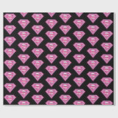 Supergirl Rosa Logo Geschenkpapier (Flach)