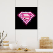 Supergirl Rosa Logo Poster (Küche)