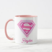 Supergirl Rosa Logo Tasse (Links)