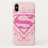 Supergirl rosa Streifen