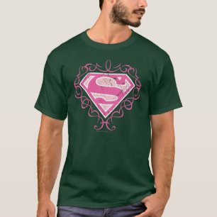 Supergirl rosa Streifen T-Shirt