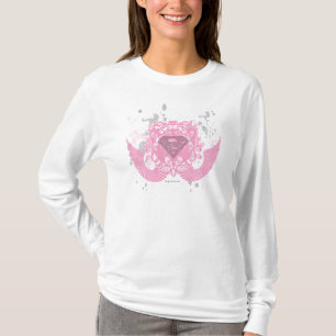 Supergirl Rosa Winged Entwurf T-Shirt