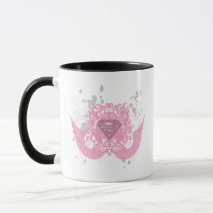 Supergirl Rosa Winged Entwurf Tasse