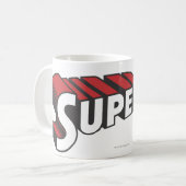 Supergirl Rot und Weiß Logo Kaffeetasse (Vorderseite Links)