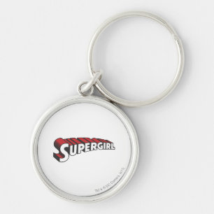 Supergirl Rot und Weiß Logo Schlüsselanhänger