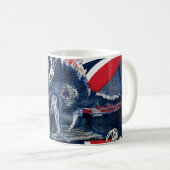 Supergirl Rot, Weiß u. Blau Kaffeetasse (VorderseiteRechts)