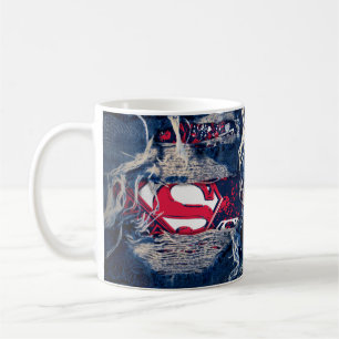 Supergirl Rot, Weiß u. Blau Kaffeetasse