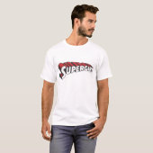 Supergirl rotes und weißes Logo T-Shirt (Vorne ganz)