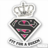 Supergirl S-Schild "Fit for a Queen" Aufkleber (Vorderseite)