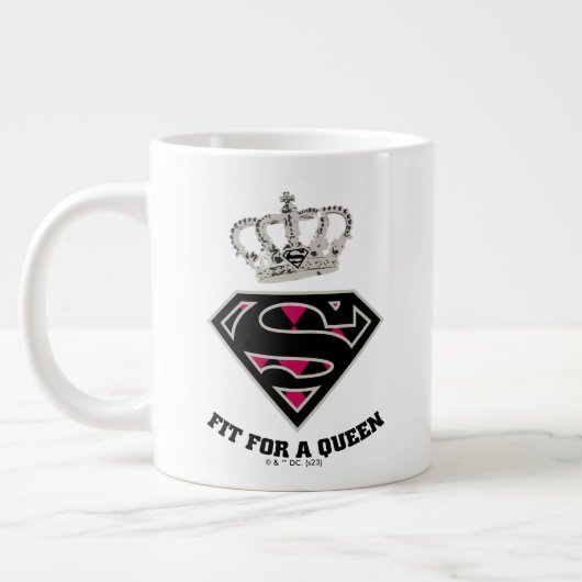 Supergirl S-Schild "Fit for a Queen" Jumbo-Tasse (Links)