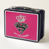 Supergirl S-Schild "Fit for a Queen" Metall Brotdose (Rückseite)