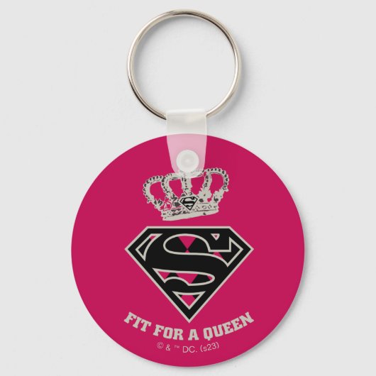 Supergirl S-Schild "Fit for a Queen" Schlüsselanhänger (Vorderseite)