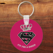 Supergirl S-Schild "Fit for a Queen" Schlüsselanhänger (Rückseite)