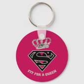 Supergirl S-Schild "Fit for a Queen" Schlüsselanhänger (Rückseite)