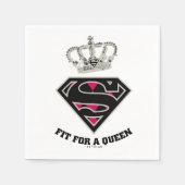 Supergirl S-Schild "Fit for a Queen" Serviette (Vorderseite)