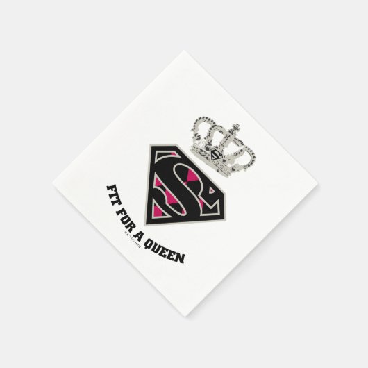 Supergirl S-Schild "Fit for a Queen" Serviette (Ecke)