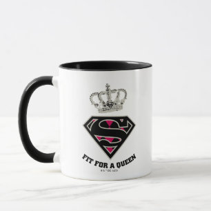 Supergirl S-Schild "Fit for a Queen" Tasse